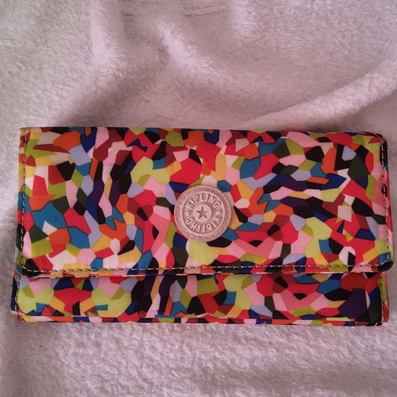Kipling Multicolor Abstract Wallet - Picture 1 of 2
